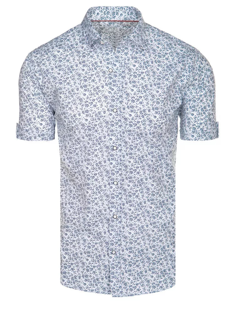 Men's white short-sleeved shirt Tim 