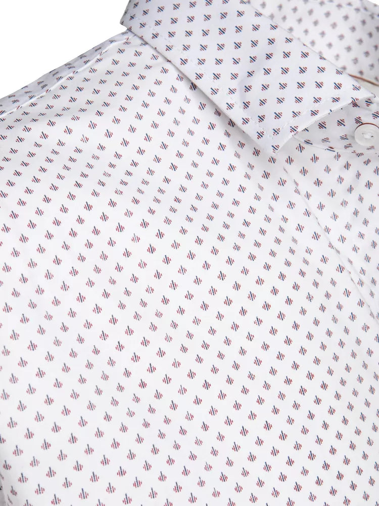 Men's white short-sleeved shirt Toby