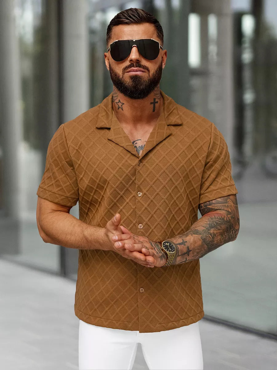 Men's short-sleeved brown T-shirt Fargo