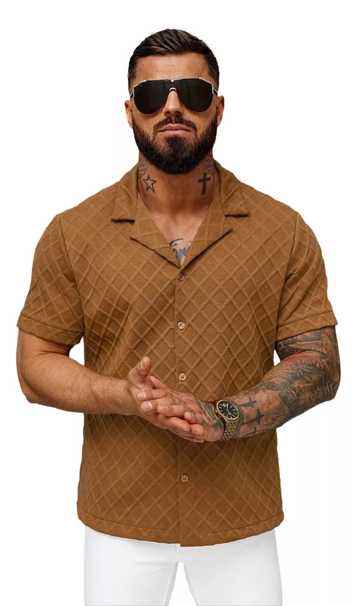 Men's short-sleeved brown T-shirt Fargo