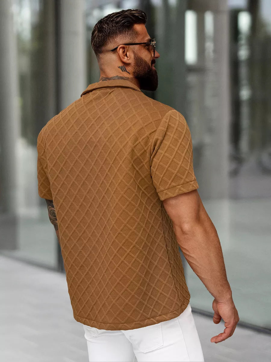 Men's short-sleeved brown T-shirt Fargo