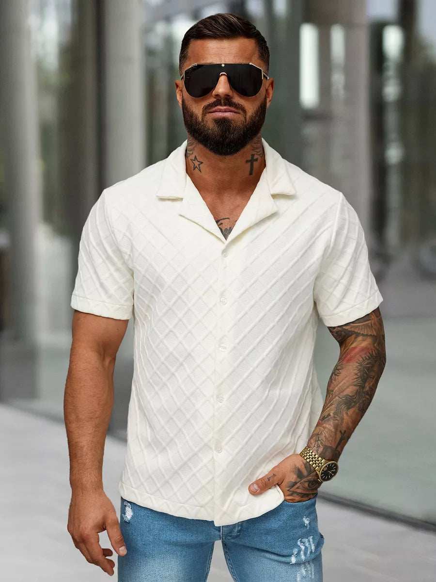 Men's short-sleeved white T-shirt Fargo