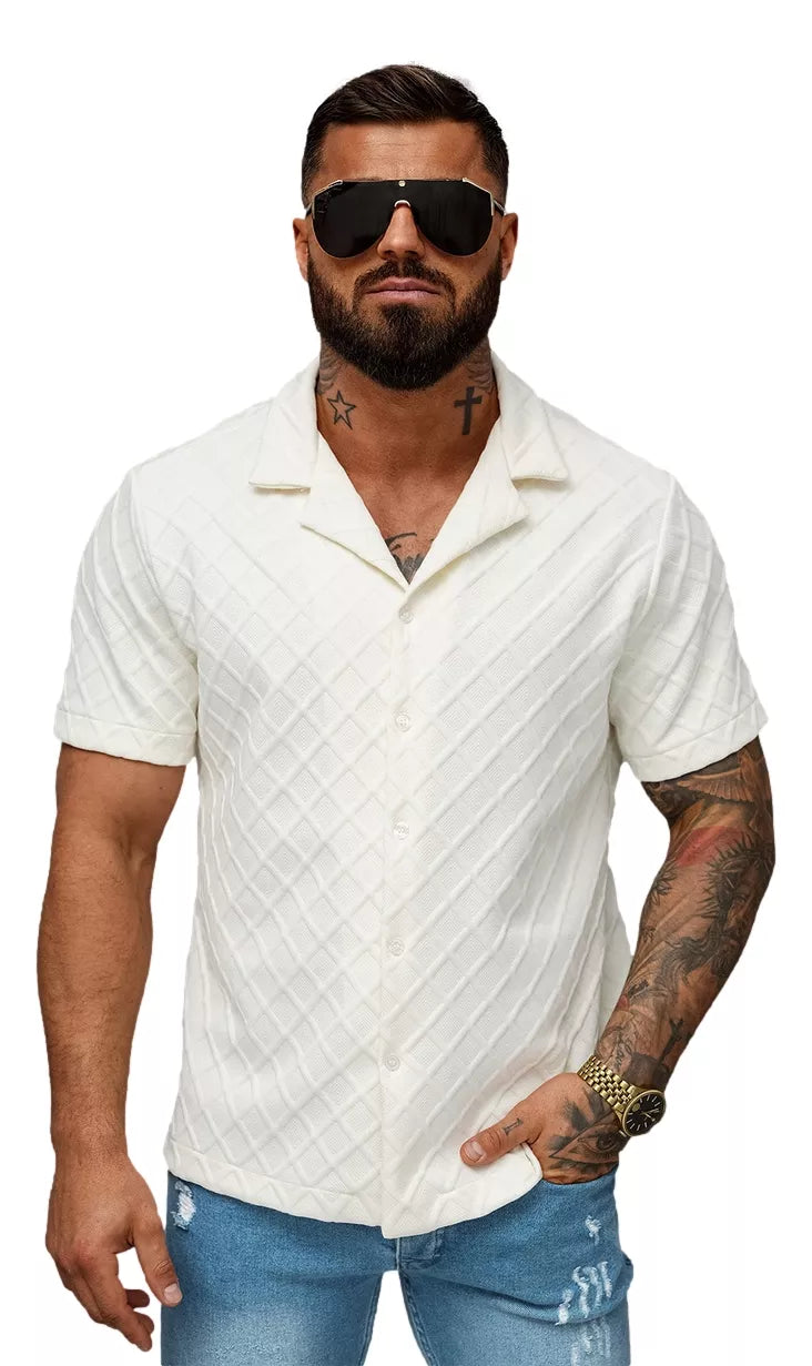 Men's short-sleeved white T-shirt Fargo