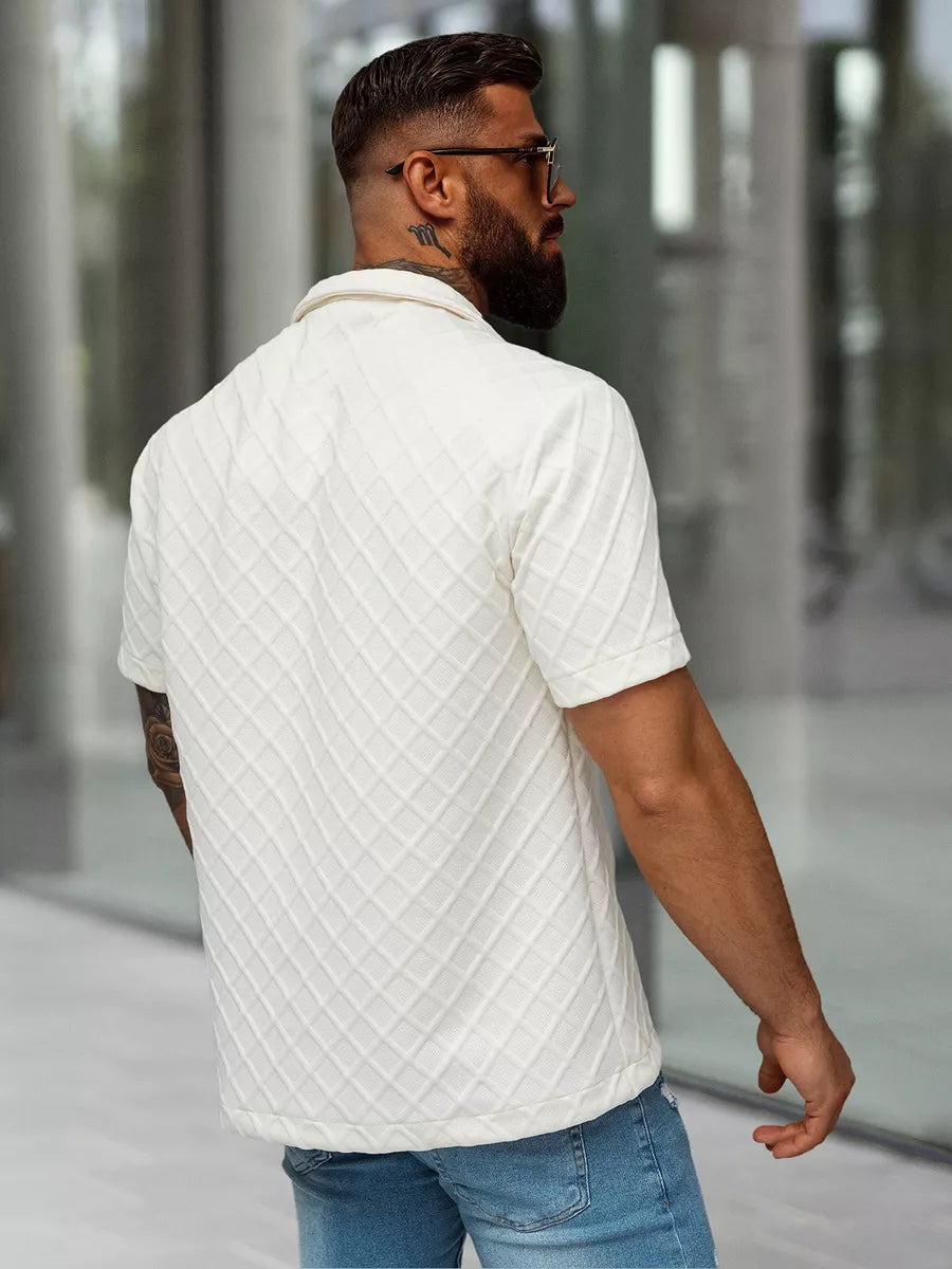 Men's short-sleeved white T-shirt Fargo