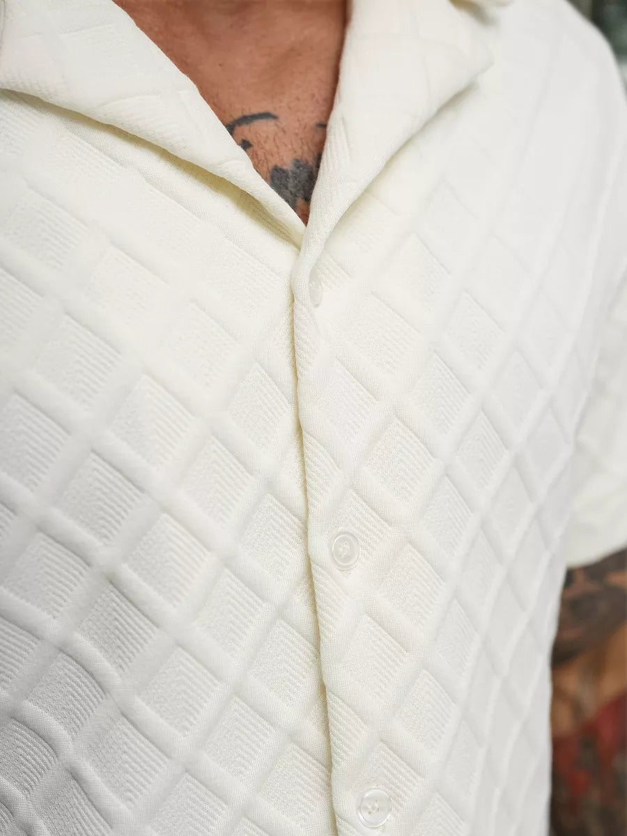 Men's short-sleeved white T-shirt Fargo