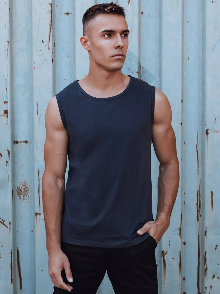 Men's dark blue Lock T-shirt