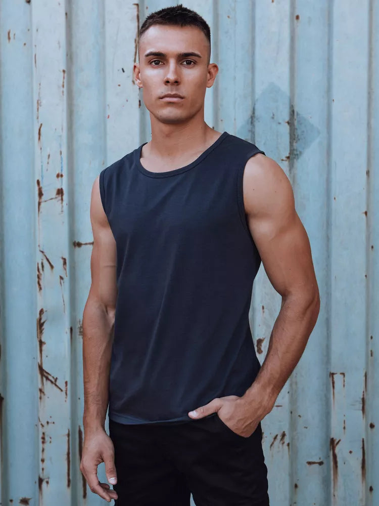 Men's dark blue Lock T-shirt