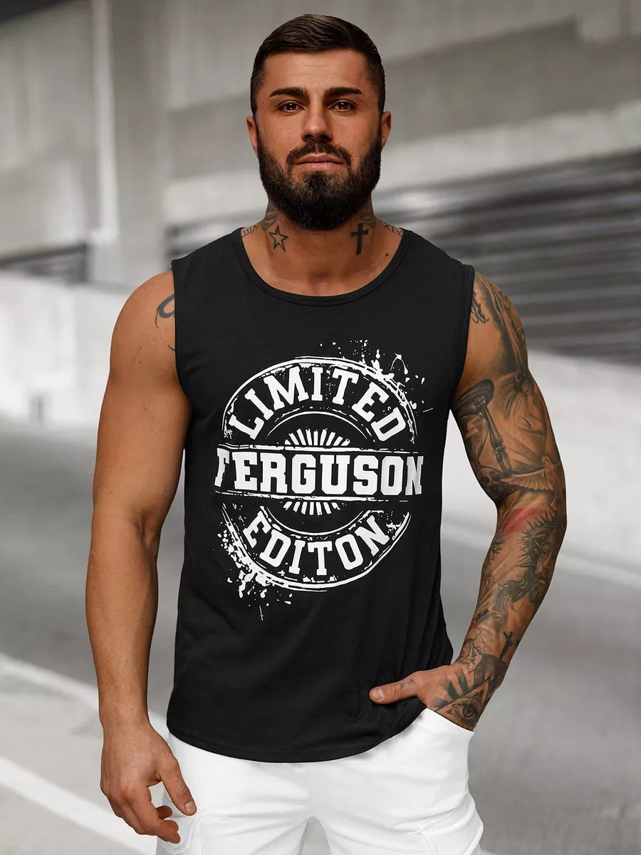 Men's black sleeveless shirt Ferguson