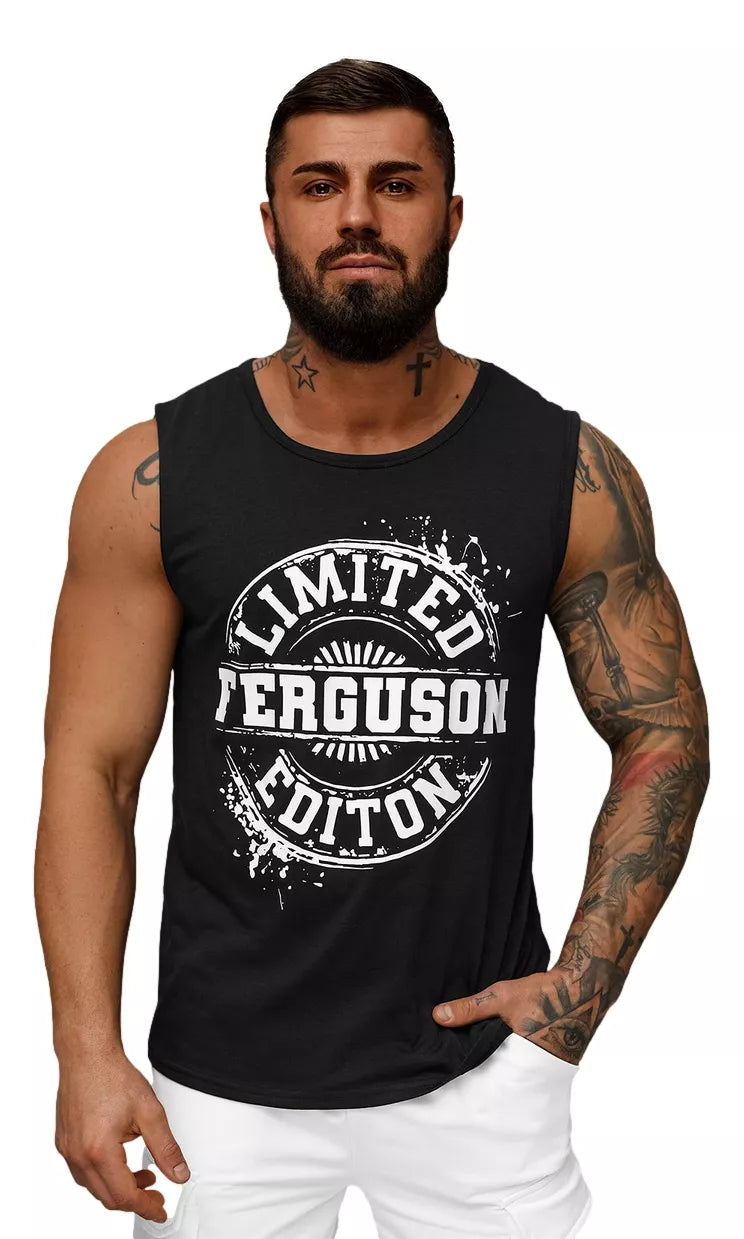 Men's black sleeveless shirt Ferguson