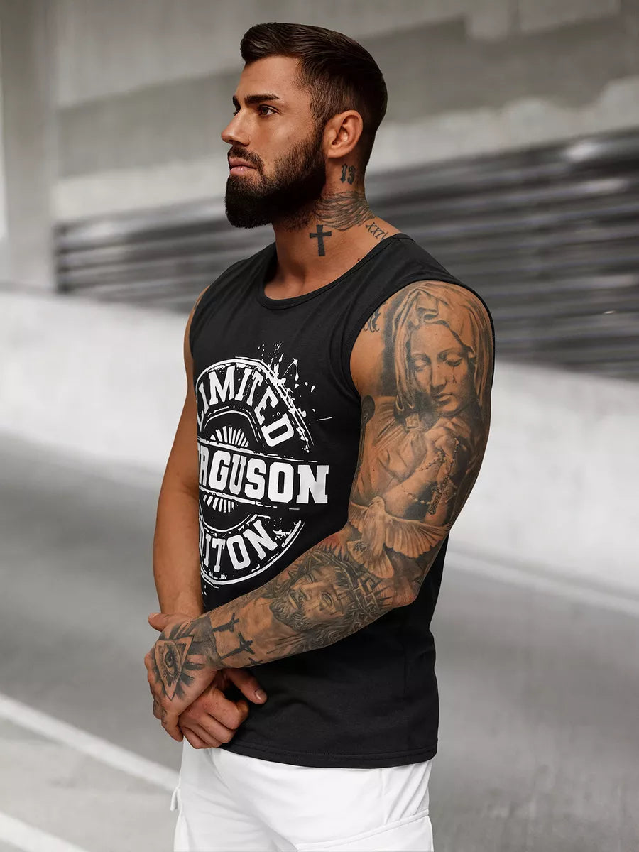 Men's black sleeveless shirt Ferguson