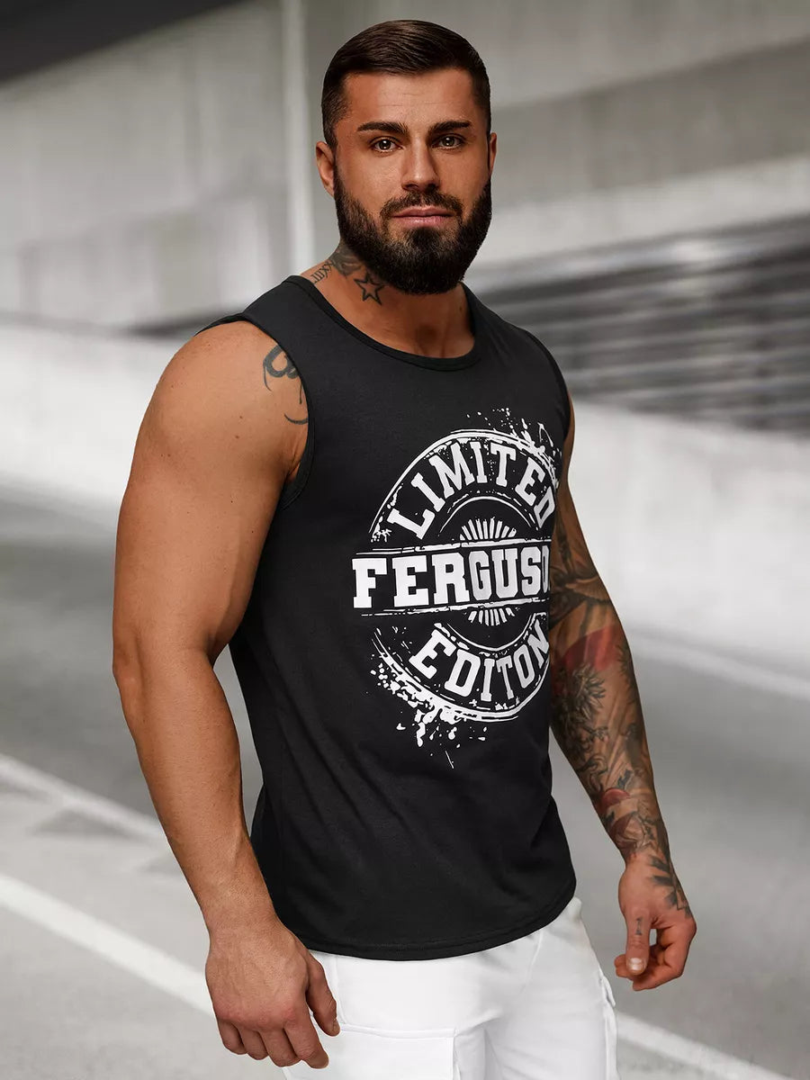 Men's black sleeveless shirt Ferguson