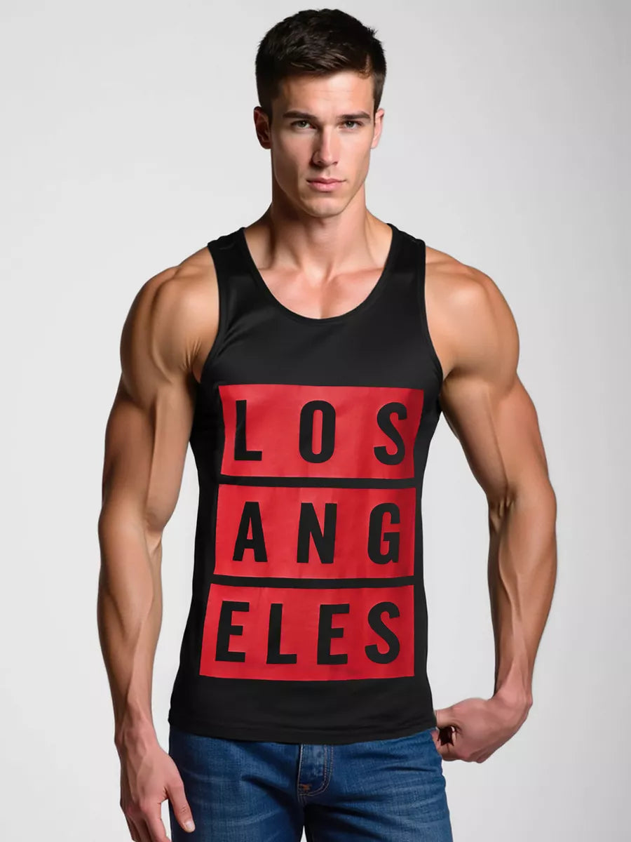 Men's black T-shirt Los Angeles
