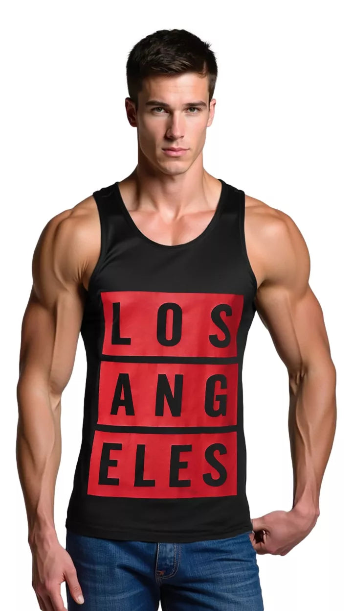 Men's black T-shirt Los Angeles