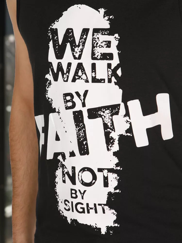 Men's black sleeveless shirt Faith