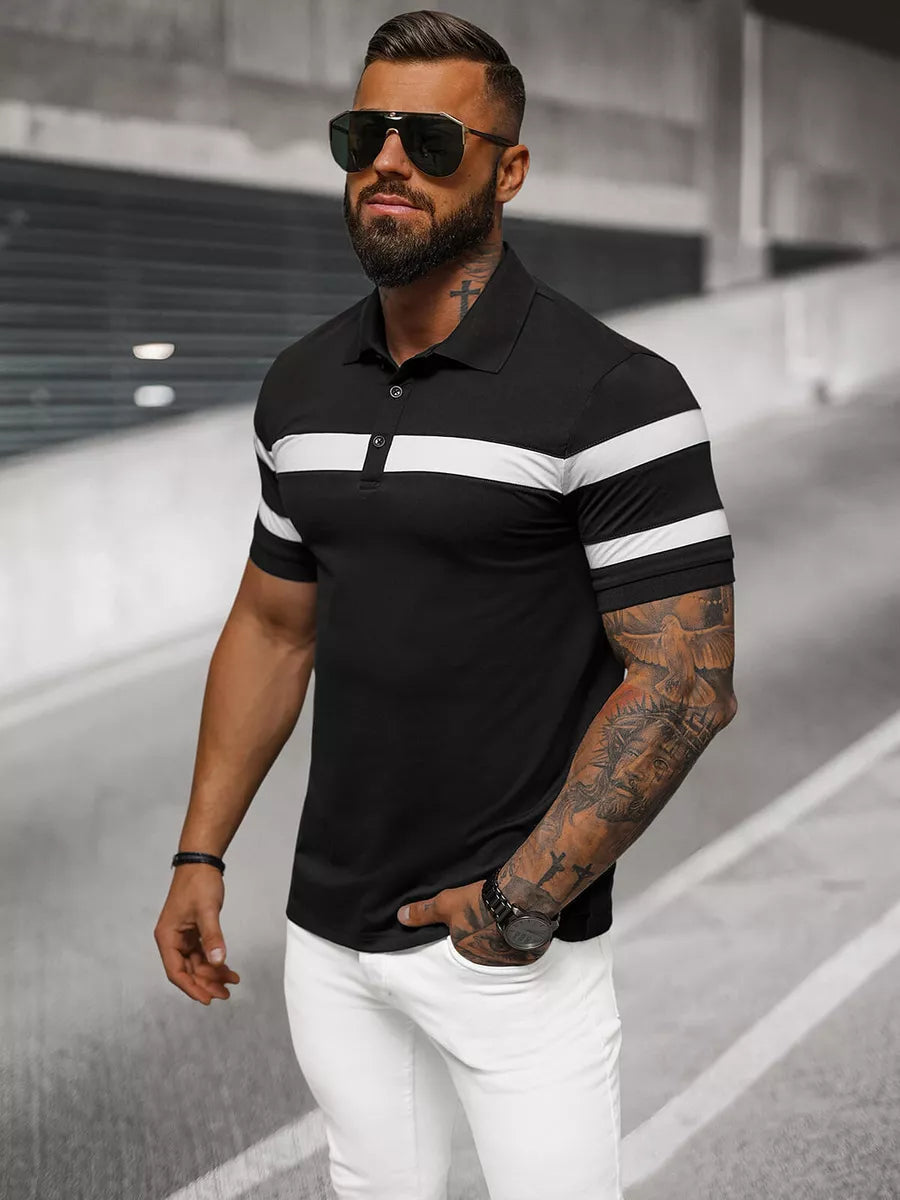 Men's black polo shirt Orland
