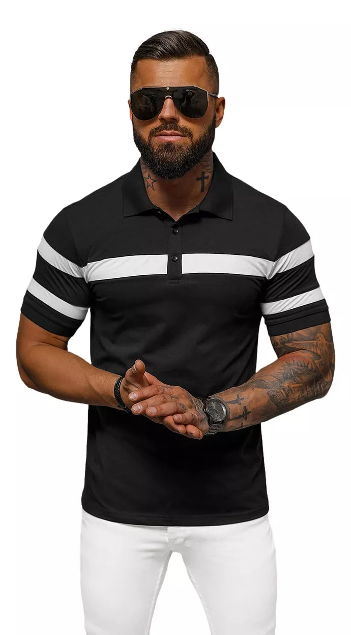 Men's black polo shirt Orland