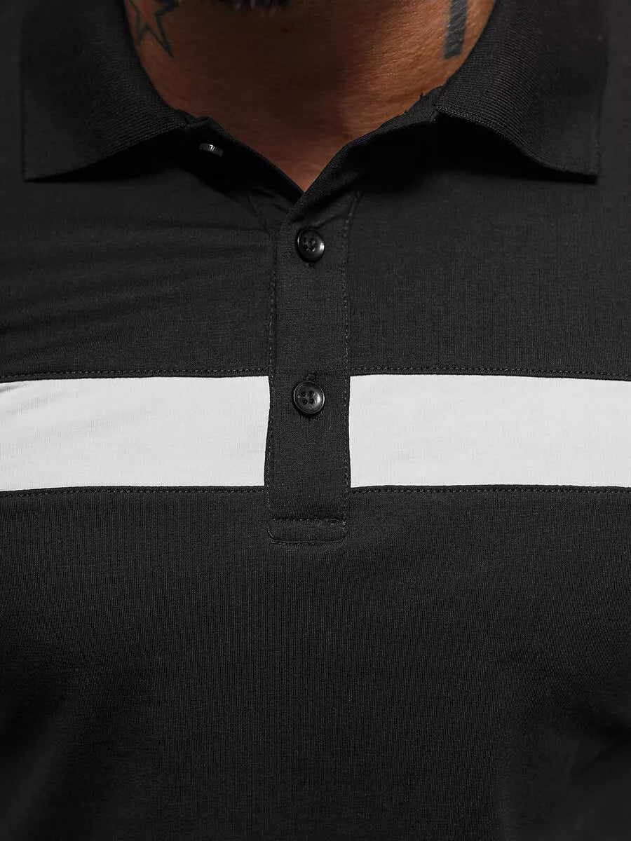 Men's black polo shirt Orland