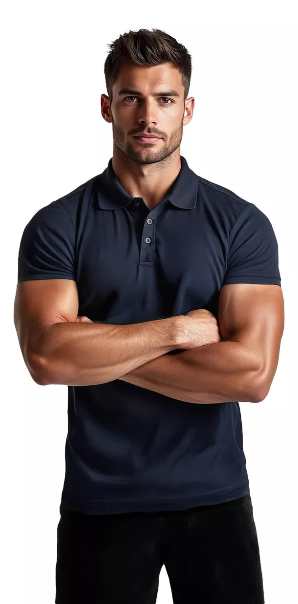 Men's navy blue polo shirt Casual