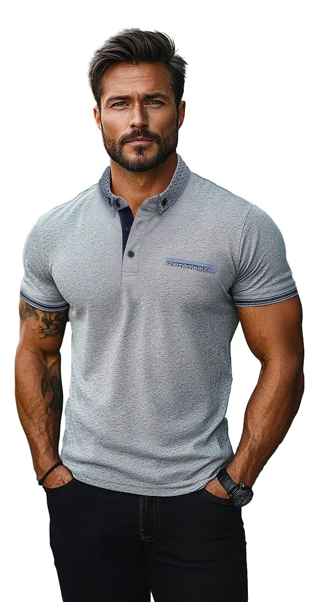 Men's gray polo shirt Urbin