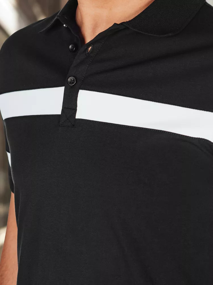 Men's black polo shirt Lima