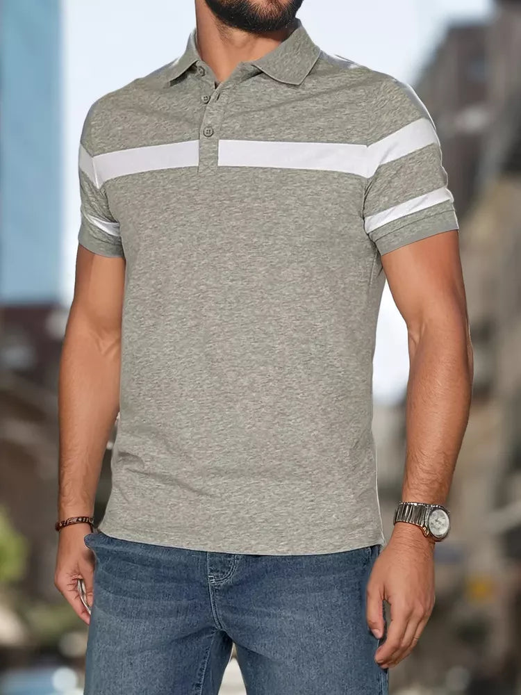 Men's gray polo shirt Lima