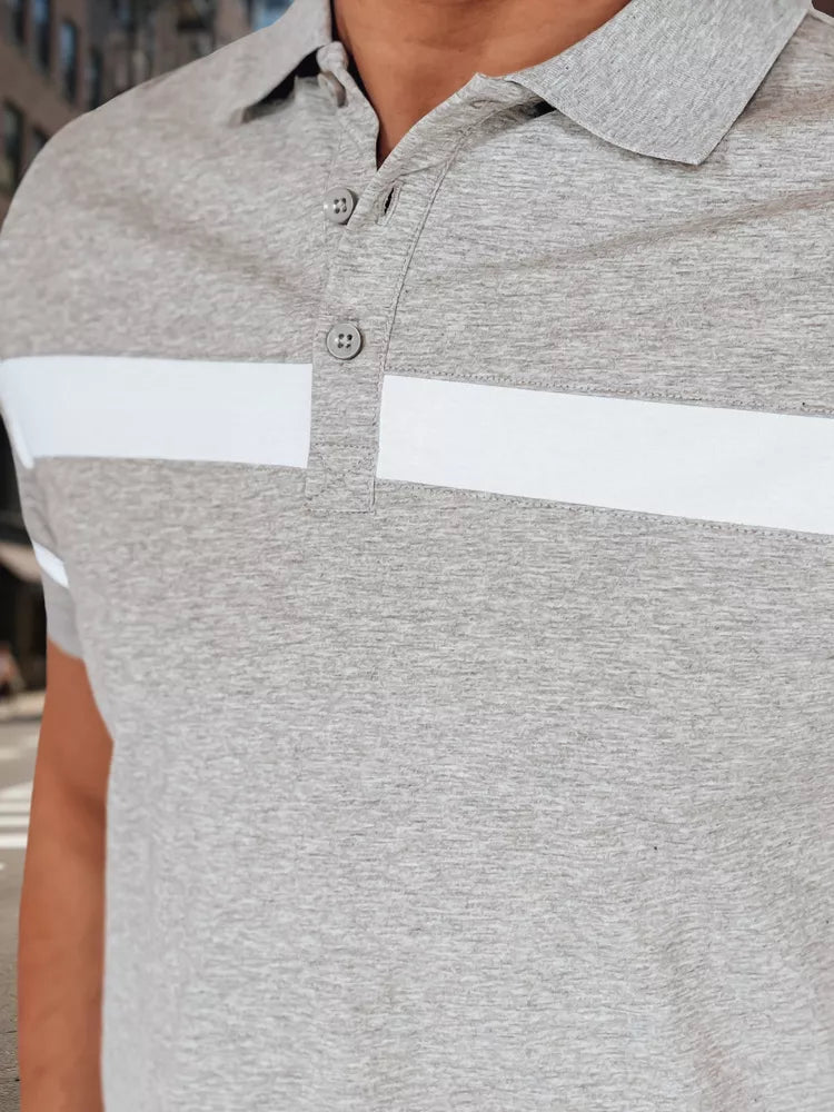 Men's gray polo shirt Lima