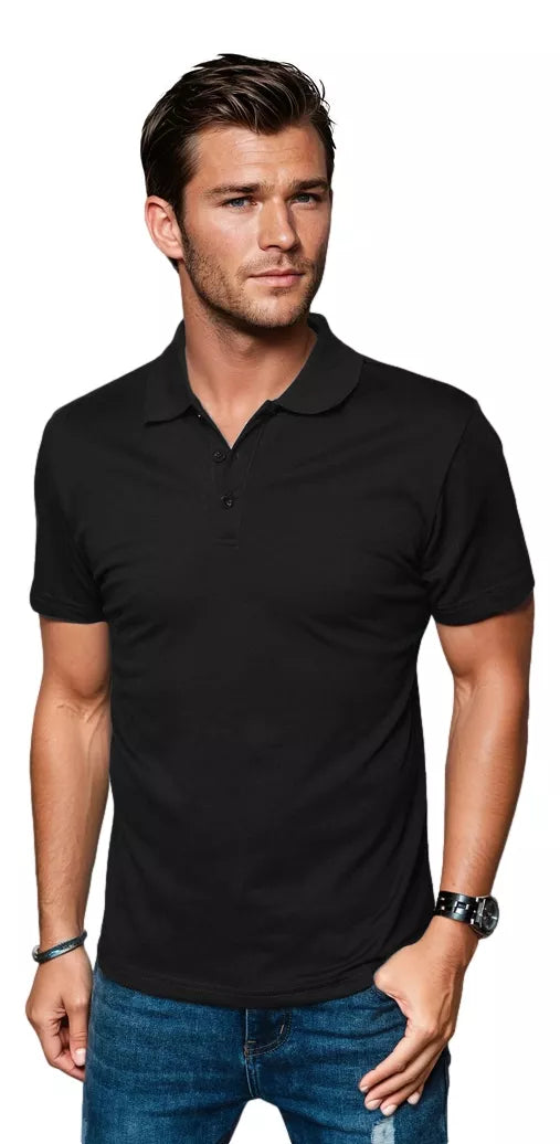 Men's black polo shirt Palom