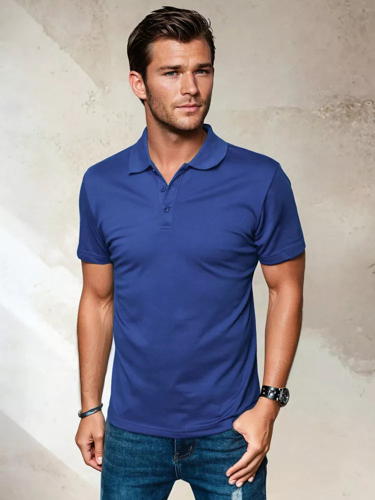 Men's blue polo shirt Palom