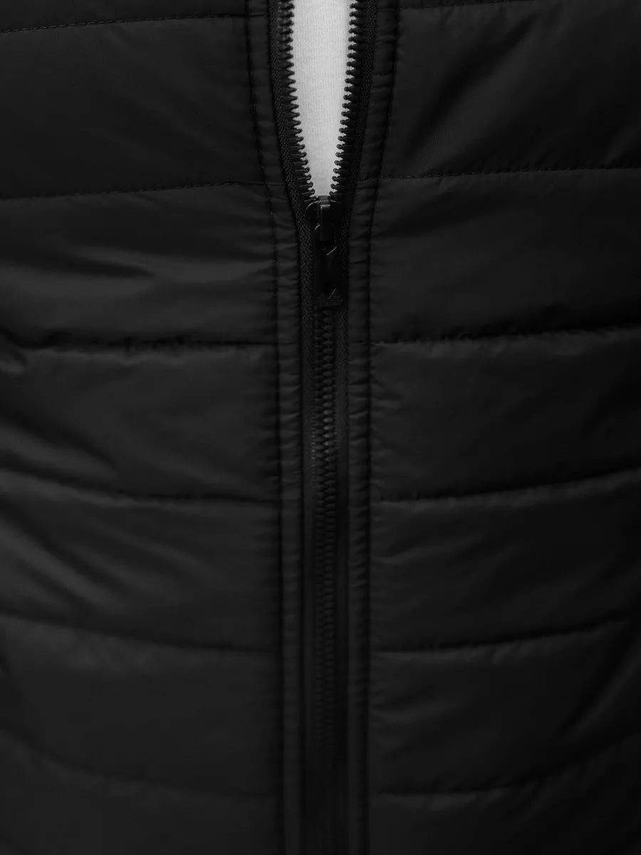 Men's black quilted jacket Minti