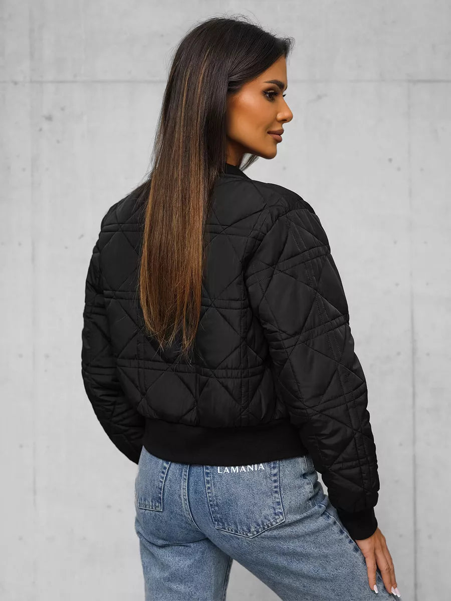 Women's black bomber jacket Morin