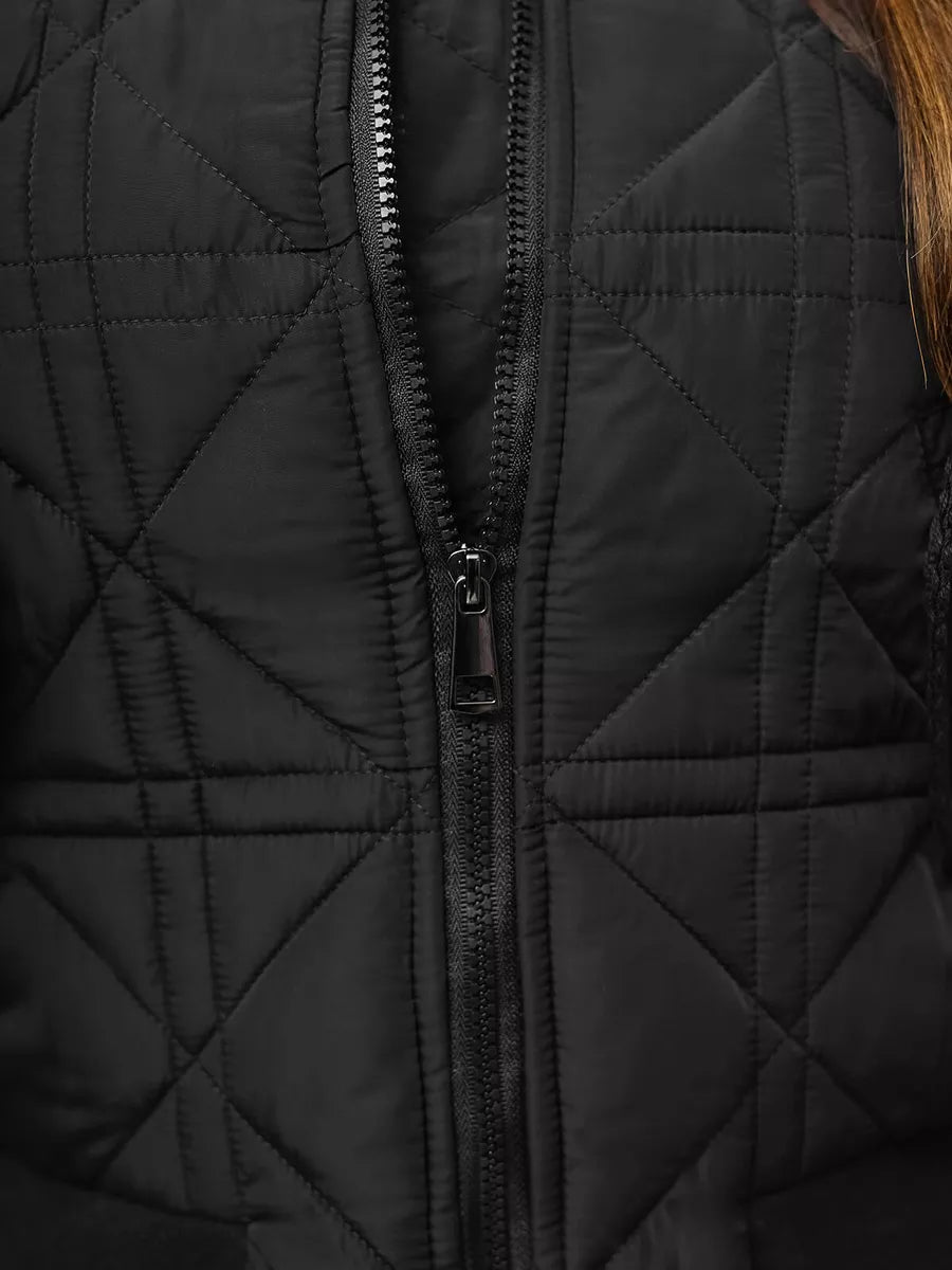 Women's black bomber jacket Morin