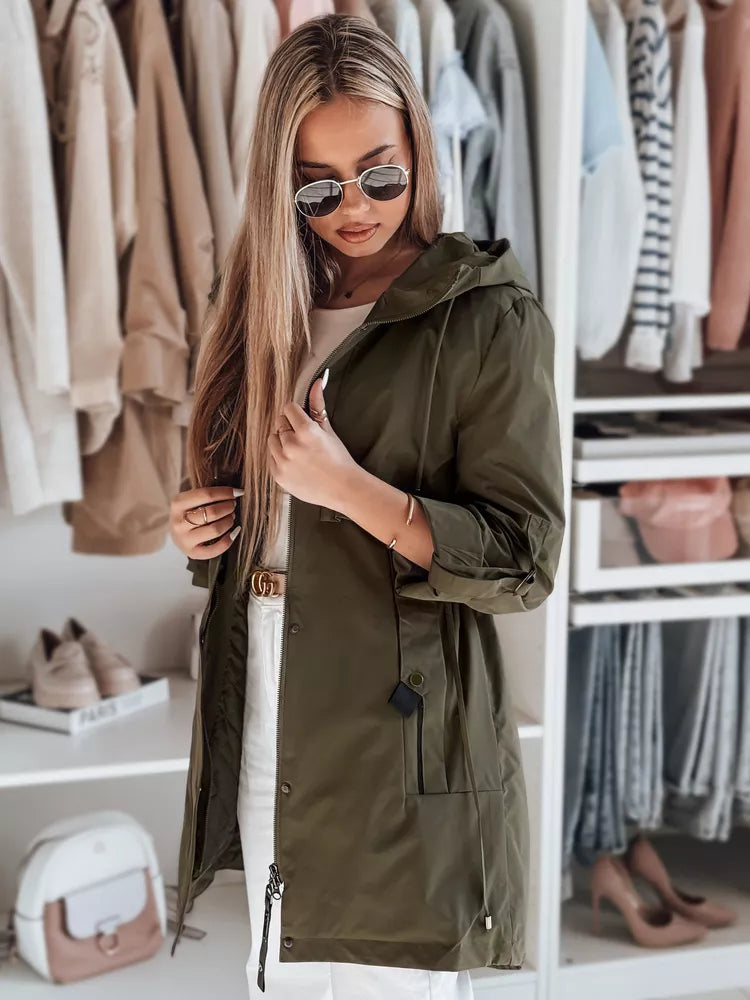 Khaki women's jacket Modo