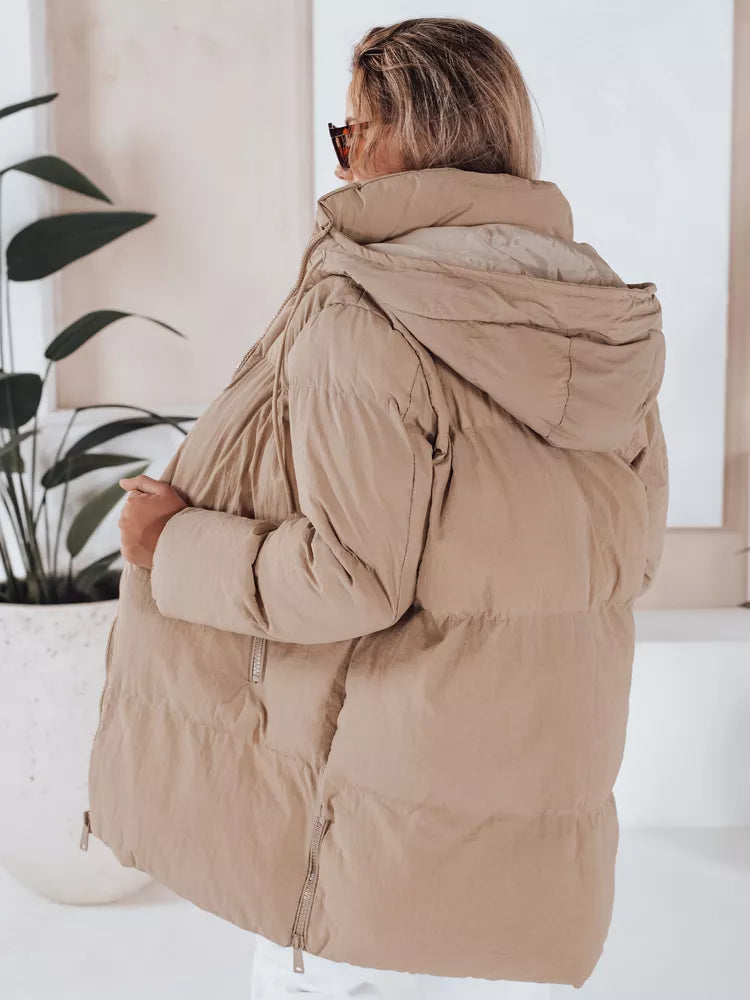 Women's quilted brown jacket Letis