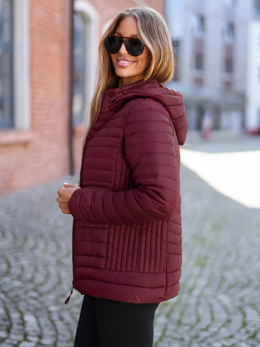 Women's burgundy jacket Marsi