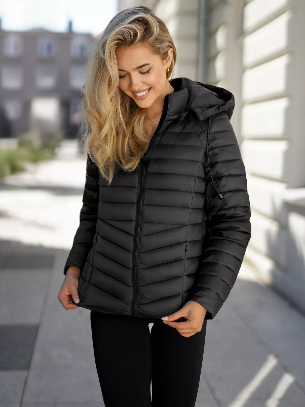 Women's black jacket Kajal