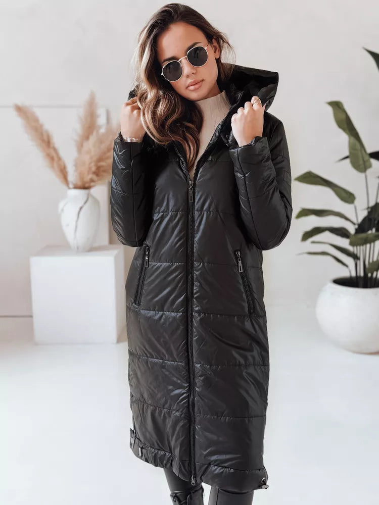 Women's long black jacket Orvit