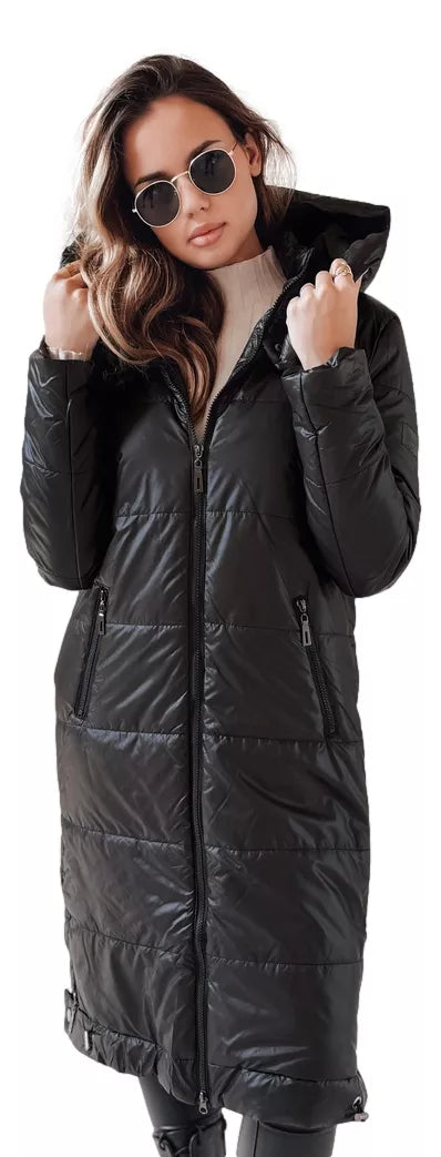 Women's long black jacket Orvit