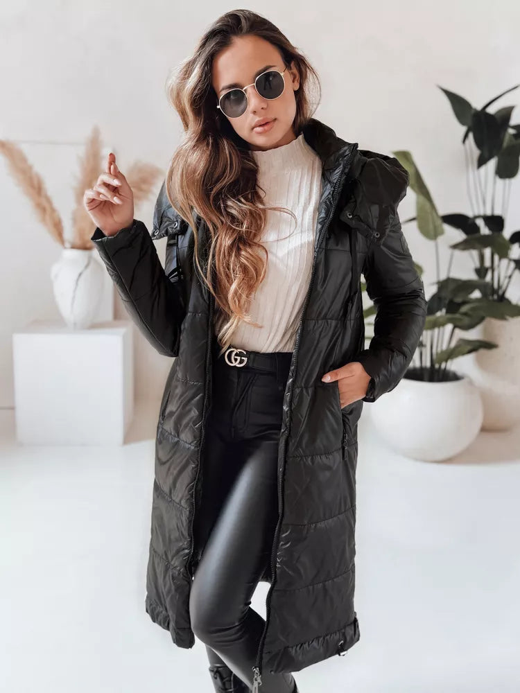 Women's long black jacket Orvit