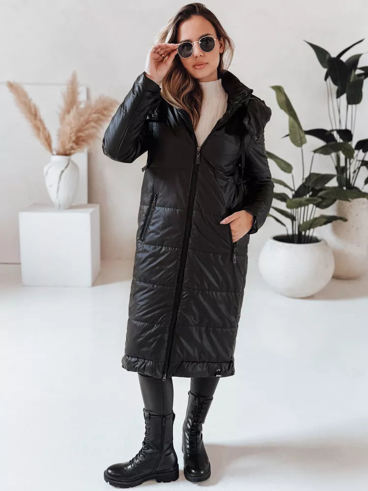 Women's long black jacket Orvit