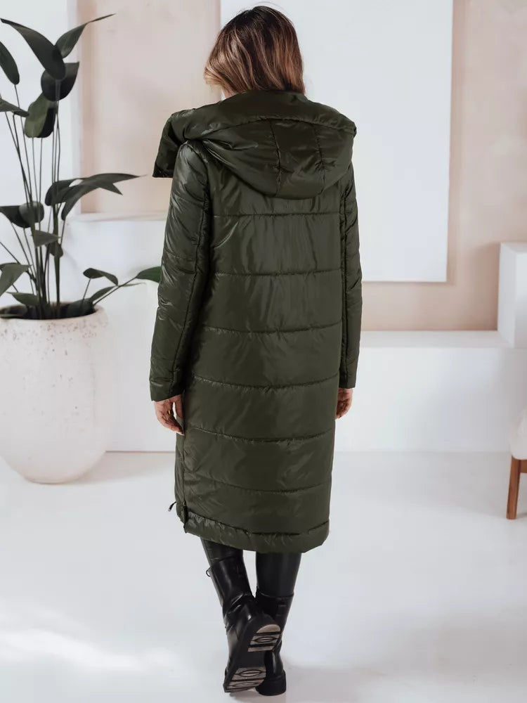 Women's long green jacket Orvit