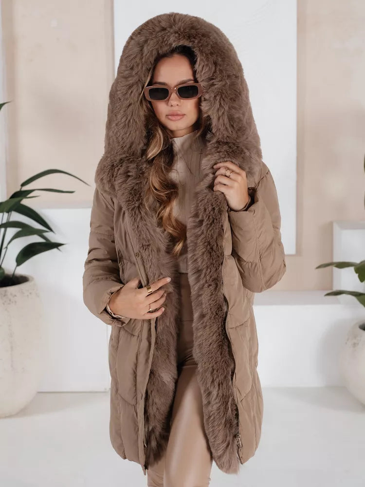 Women's winter brown jacket Niki