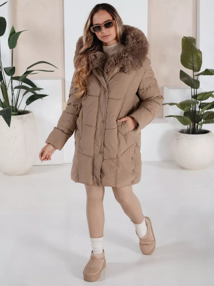 Women's winter brown jacket Niki