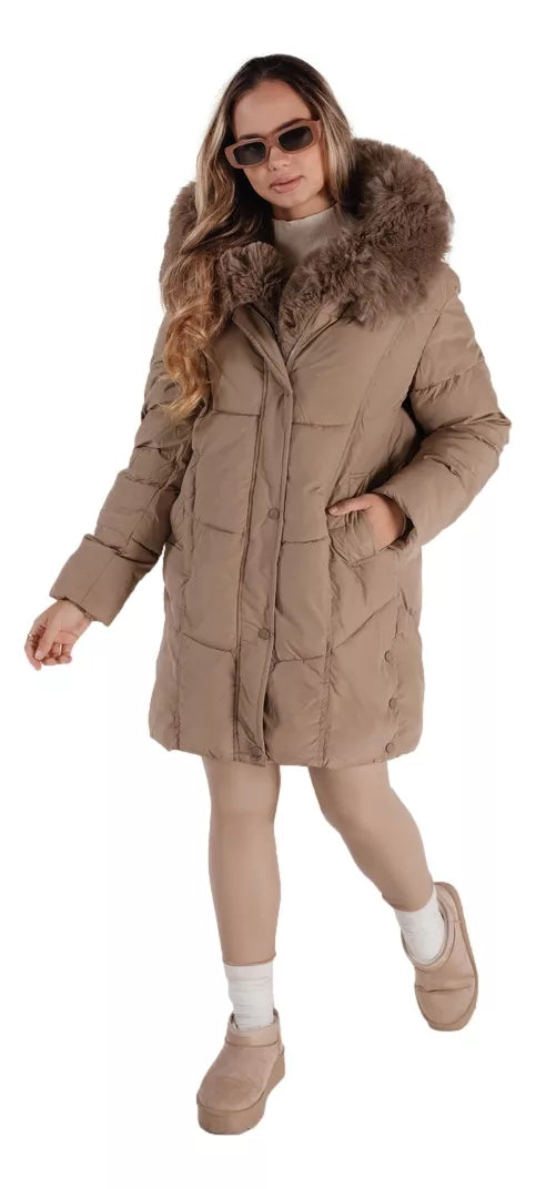 Women's winter brown jacket Niki