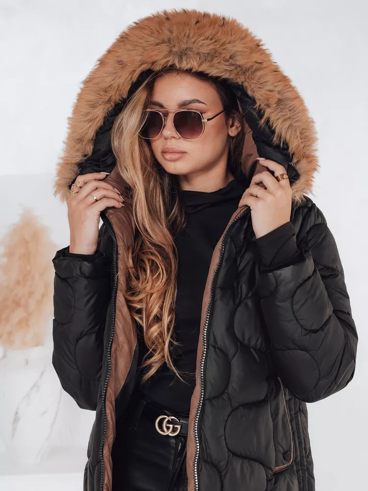 Women's winter black jacket Virel