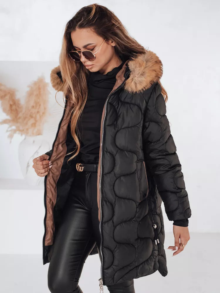 Women's winter black jacket Virel