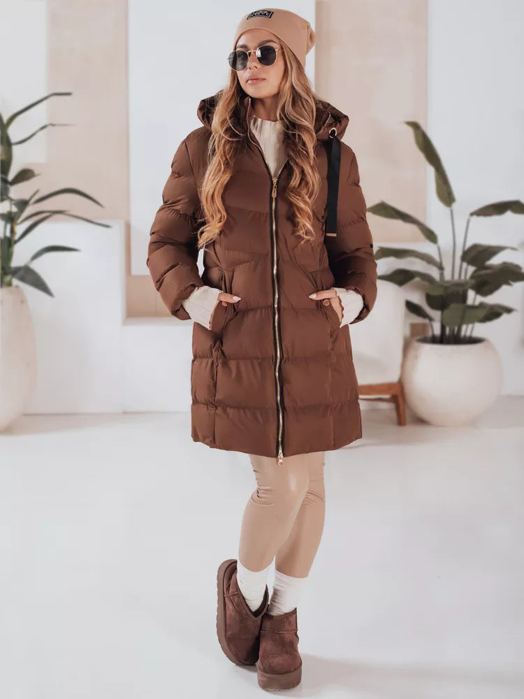 Women's winter brown jacket Gabriel