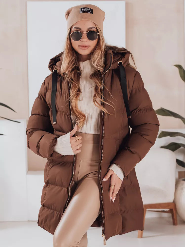 Women's winter brown jacket Gabriel