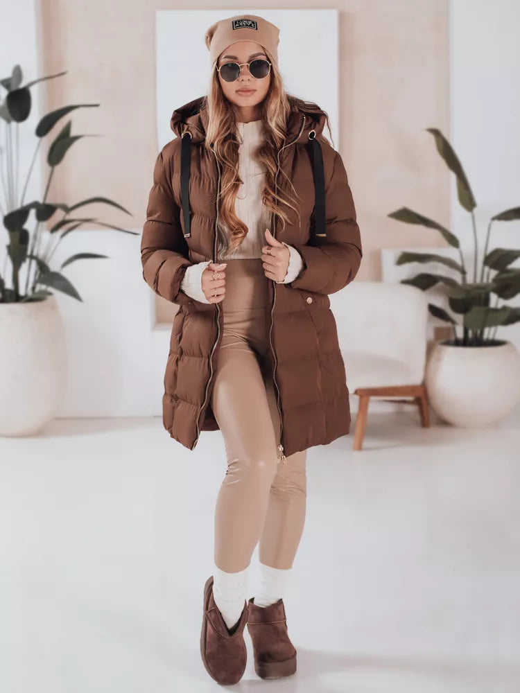 Women's winter brown jacket Gabriel