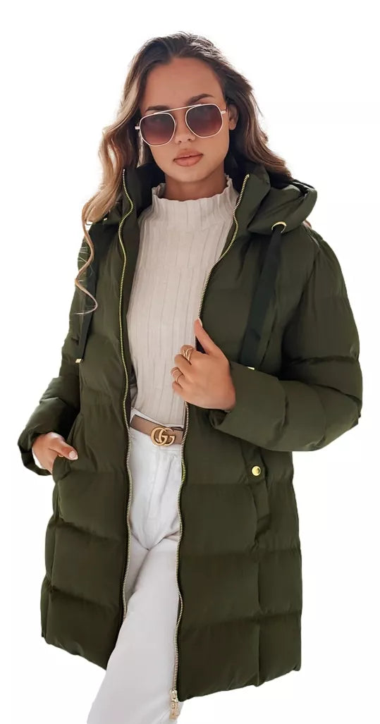Women's winter khaki jacket Gabriel