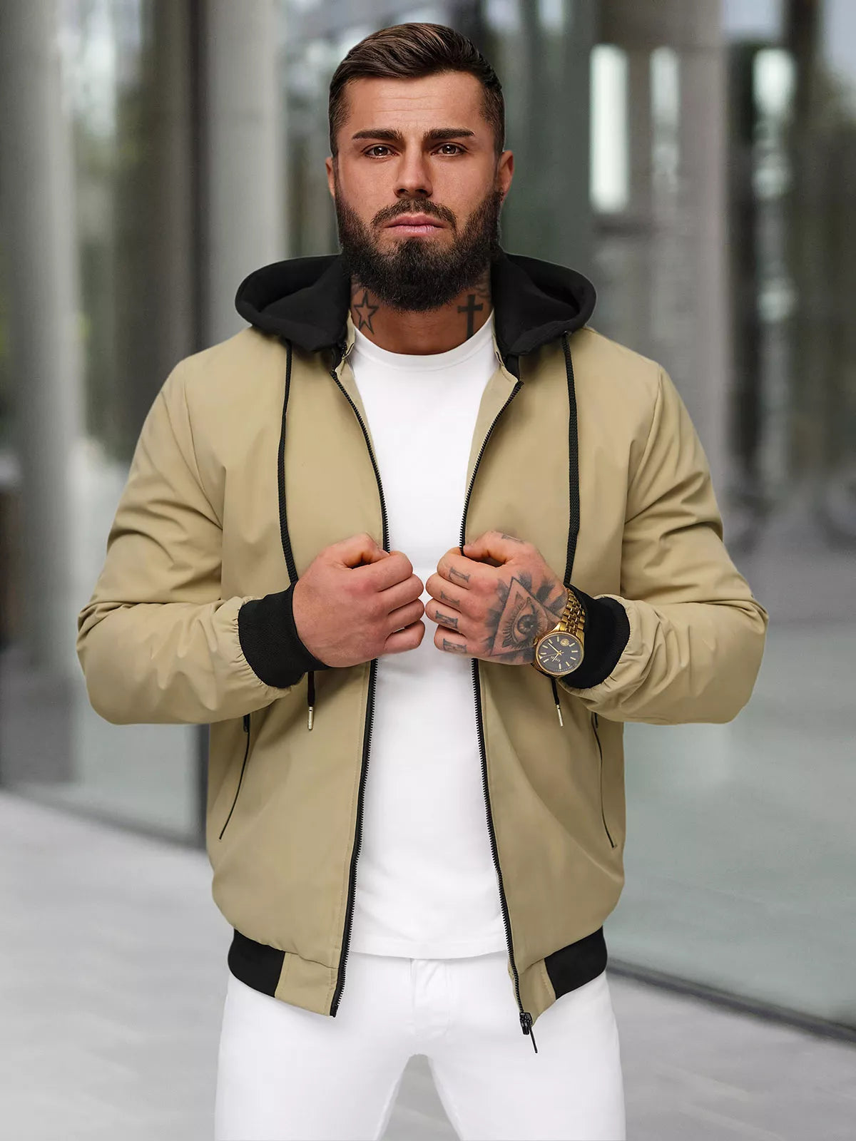 Men's brown jacket Sense